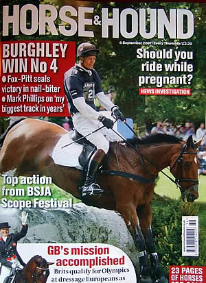 Parkmore Ed, winner of Burghley 2007, sourced by Sophie Martindale